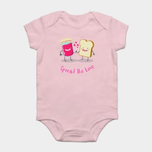 Spread love Baby Bodysuit